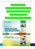 TEST BANK For Medical Assisting Administrative & Clinical Competencies (MindTap Course List) 9th Edition by Michelle Blesi, Verified Chapters 1 - 58, Complete Newest Version