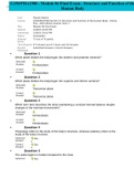 G150/PHA1500 - Module 06 Final Exam - Structure and Function of the Human Body 