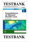 TEST BANK FOR Foundations Of Mental Health Care 8th Edition By Michelle Morrison Latest Update. |complete study Guide |Grade A+.