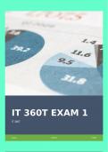 IT 360T EXAM 1