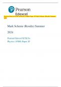 Pearson Edexcel GCSE In Physics (1PH0) Paper 2F Mark Scheme (Results) Summer  2024 