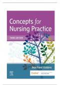 Test Bank for Concepts for Nursing Practice (3rd Ed) By Jean Giddens| All Chapters |Latest Update 2024|full Guide A+