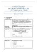 Theorie wiskunde (bedrijfs)economische toepassingen (TEW), boek 2