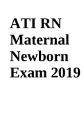 ATI RN Maternal Newborn Exam 2019