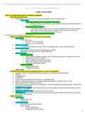 EXAM 1 STUDY GUIDE INTRO TO PEDIATRICS/FAMILY/CHRONIC ILLNESSES: ● Describe atraumatic care o Eliminating or minimizing the pain and/or psychological stress of receiving care ▪ 3 Principles: ● Prevent or minimize child’s separation from family o Allowing 