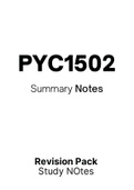 PYC1502 - Notes (Summary)