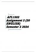 AFL1502 Assignment 2 (20 ENGLISH) Semester 2 2024