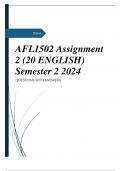 AFL1502 Assignment 2 (20 ENGLISH) Semester 2 2024