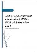 ANS3701 Assignment 6 Semester 2 2024 - DUE 30 September 2024