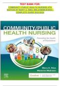 TEST BANK FOR: COMMUNITY PUBLIC HEALTH NURSING 8TH EDITION BY MARY A. NIES, MELANIE MCEWEN | COMPLETE GUIDE 2023/2024