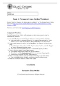 in-depth Outline worksheet for Persuasive essay- prison reforms