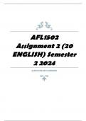 AFL1502 Assignment 2 (20 ENGLISH) Semester 2 2024