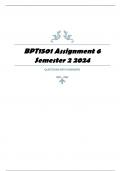 BPT1501 Assignment 6 Semester 2 2024