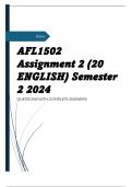 AFL1502 Assignment 2 (20 ENGLISH) Semester 2 2024