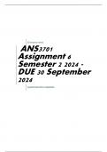 ANS3701 Assignment 6 Semester 2 2024 - DUE 30 September 2024