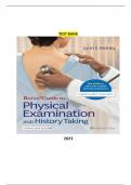 Test Bank - Bates Guide To Physical Examination and History Taking, 13th Edition (Bickley, 2021), Chapter 1-20 | All Chapters