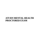 ATI RN MENTAL HEALTH PROCTORED EXAM 2021.