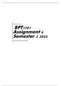 BPT1501 Assignment 6 Semester 2 2024