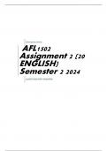 AFL1502 Assignment 2 (20 ENGLISH) Semester 2 2024