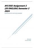 AFL1502 Assignment 2 (20 ENGLISH) Semester 2 2024