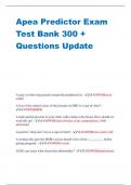 Apea Predictor Exam Test Bank 300 + Questions Update