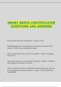 SMART SERVE CERTIFICATION QUESTIONS AND ANSWERS 