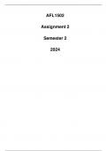 AFL1502 Assignment 2 (Detailed Answers) Semester 2 2024