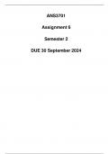 ANS3701 Assignment 6 Semester 2 Due 30 September 2024