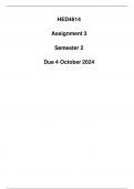 HED4814 Assignment 3 (Detailed Answers) Semester 2 Due 4 October 2024