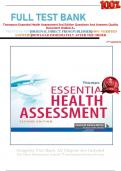 Full Test bank for Thompson Essential Health Assessment 2nd Edition Questions And Answers Quality  Document Graded A+