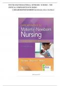 Test Bank: Maternal-Newborn Nursing: The Critical Components of Nursing Care, 4th Edition, Roberta Durham, Linda Chapman  |complete solution |Guide A+