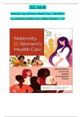 TEST BANK - Maternity and Women's Health Care 13th Edition by Lowdermilk & Perry, ISBN: 9780323810180,All 1-37 Chapters Covered ,Latest Edition