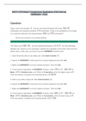 MATH 225N Week 5 Assignment: Applications of the Normal Distribution – Excel (2022) solution guide.