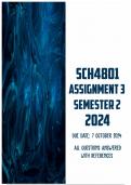 SCH4801 Assignment 3 Semester 2 2024 | Due 7 October 2024