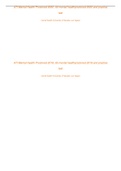 ATI Mental Health Proctored 2019, Ati mental health proctored 2019 and practice test mental health (University of Nevada, Las Vegas)