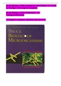 Brock Biology of Microorganisms, 11e  (Madigan/Martinko)All Chapters Complete