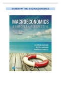 SAMENVATTING MACROECONOMICS: A EUROPEAN PERSPECTIVE (volledig), UA, BA2, 2022