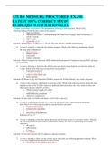 ATI RN MEDSURG PROCTORED  EXAM- LATEST 100% CORRECT STUDY GUIDE.Q$A WITH RATIONALES.