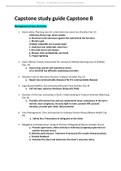 Chamberlain College of Nursing - NR 466 ATI Capstone A and B study guide./ATI RN Capstone study guide Capstone B (latest 2022)