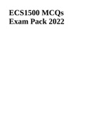 ECS1500 MCQs Exam Pack 2022