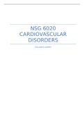 NSG 6020 Cardiovascular Disorders