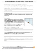 Gizmo Inclined Plane - Simple Machine Answer Key