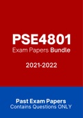 PSE4801 - Exam Questions PACK (2021-2022)