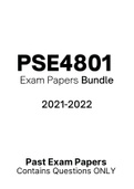 PSE4801 - Exam Questions PACK (2021-2022)