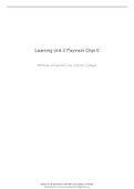 MPLA 7312 Learning Unit 1: Banks and banking law  