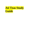 Ati Teas Study Guide