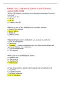 NR601 Final Study Guide Questions and Answers _Latest 2021/2022 Graded A