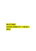 MAT2691 ASSIGNMENT 3 SEM 1 2022
