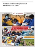 Test Bank for Elementary Technical Mathematics 12E Ewen.pdf