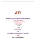 ATI RN MATERNAL NEWBERN OB EXAM(26EXAM SETS)